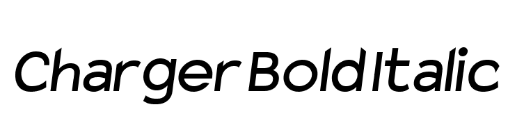 Charger Bold Italic Font