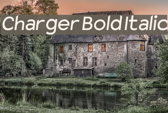Charger Bold Italic Font examples