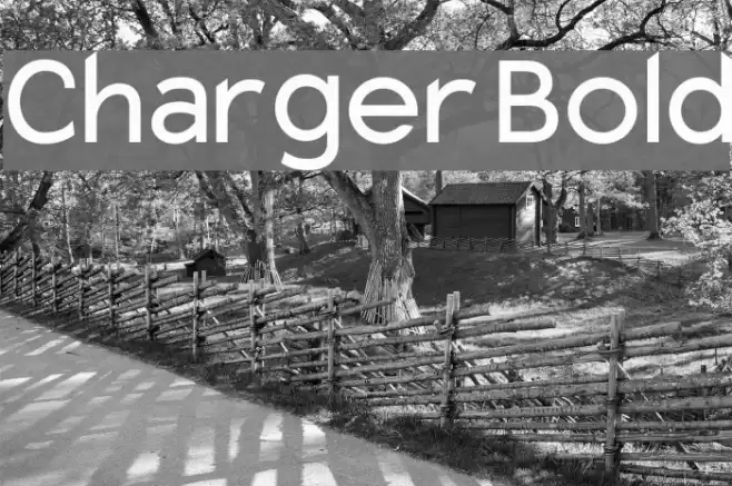 Charger Bold Font examples