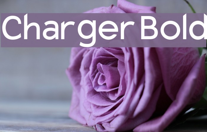 Charger Bold Font examples