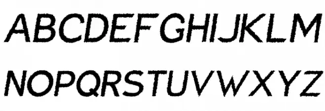Charger Distortion 1 Italic Schriftart Groß