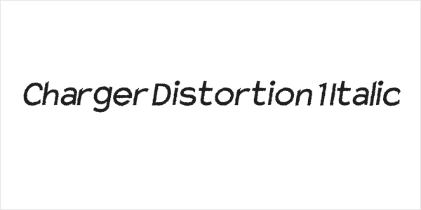Charger Distortion 1 Italic Logo