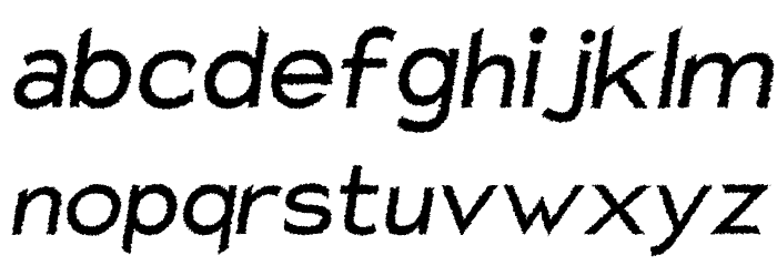 Charger Distortion 1 Italic Font LOWERCASE