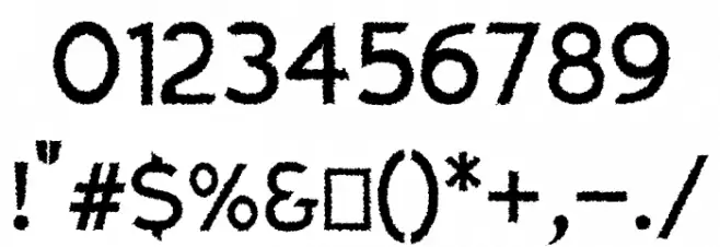 Charger Distortion 1 Font OTHER CHARS