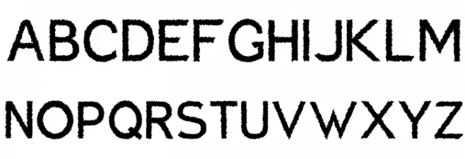 Charger Distortion 1 フォント 大文字