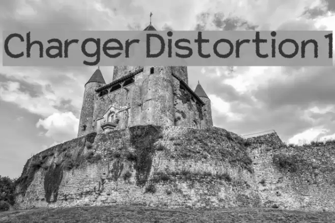 Charger Distortion 1 Font examples