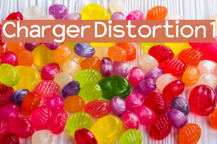 Charger Distortion 1 Font examples
