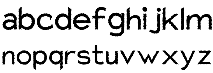 Charger Distortion 1 Font LOWERCASE