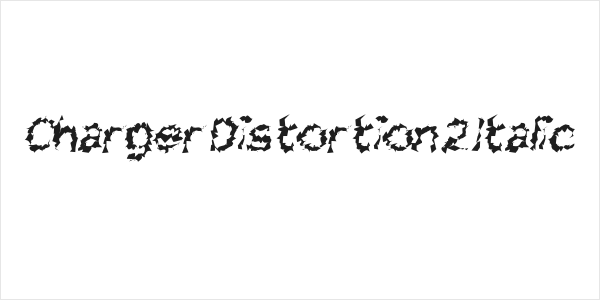 Charger Distortion 2 Italic Logo