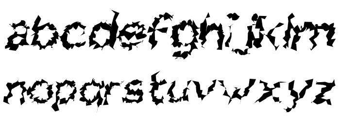 Charger Distortion 2 Italic Font LOWERCASE