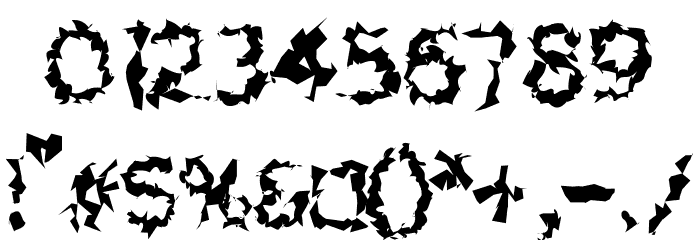 Charger Distortion 2 Font OTHER CHARS