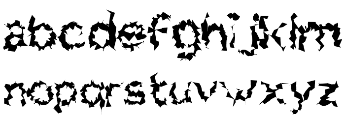 Charger Distortion 2 Font LOWERCASE