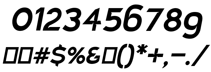 Charger Eco Oblique フォント その他の文字