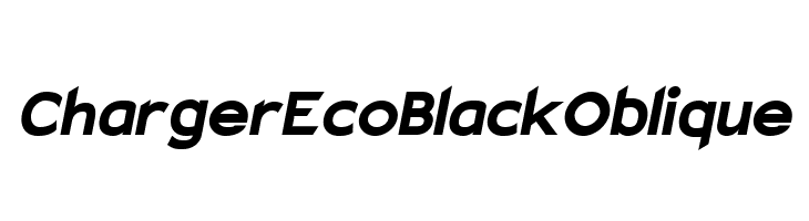 Charger EcoBlack Oblique  免费字体下载