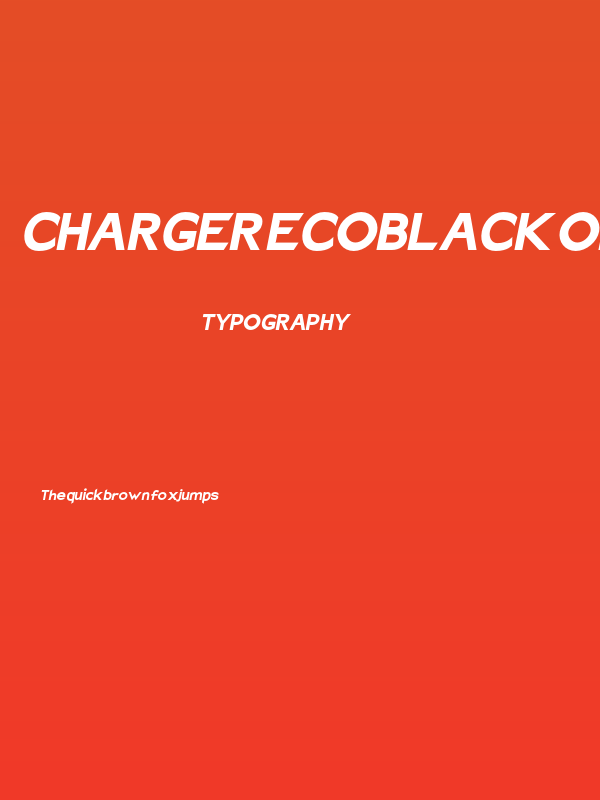 Charger EcoBlack Oblique Poster