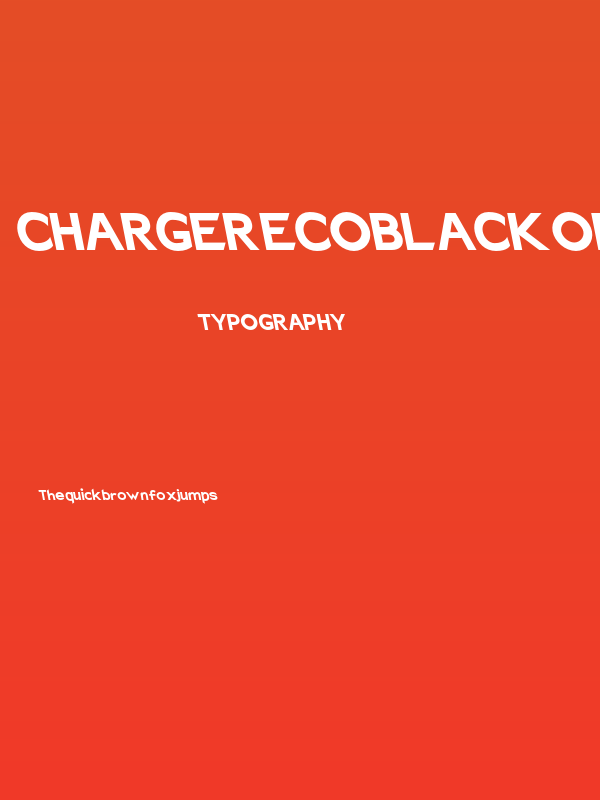 Charger EcoBlack Opposite Oblique Poster