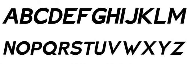Charger EcoBold Oblique Schriftart Groß