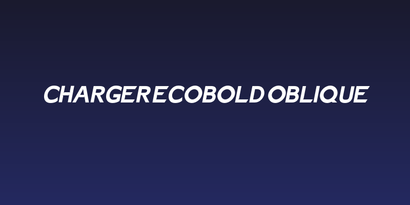 Charger EcoBold Oblique Social Header