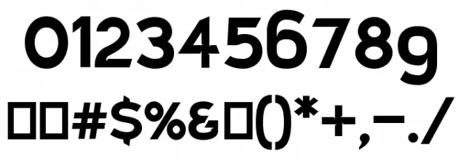 Charger EcoBold Font OTHER CHARS