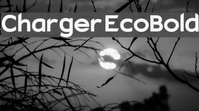 Charger EcoBold Font examples