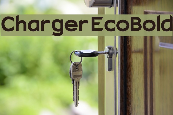 Charger EcoBold Font examples