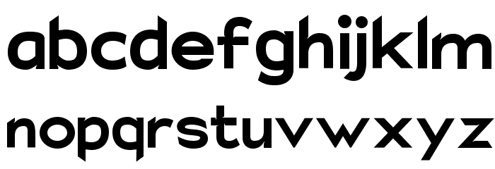 Charger EcoBold Font LOWERCASE