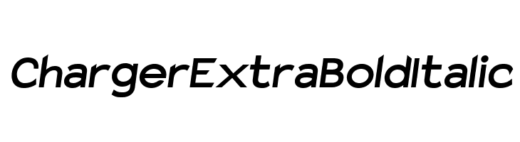 Charger ExtraBold Italic Font