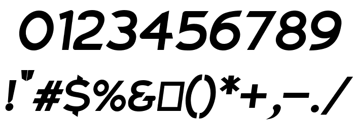 Charger ExtraBold Italic Font OTHER CHARS