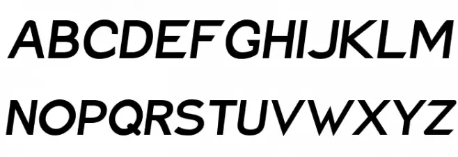 Charger ExtraBold Italic フォント 大文字