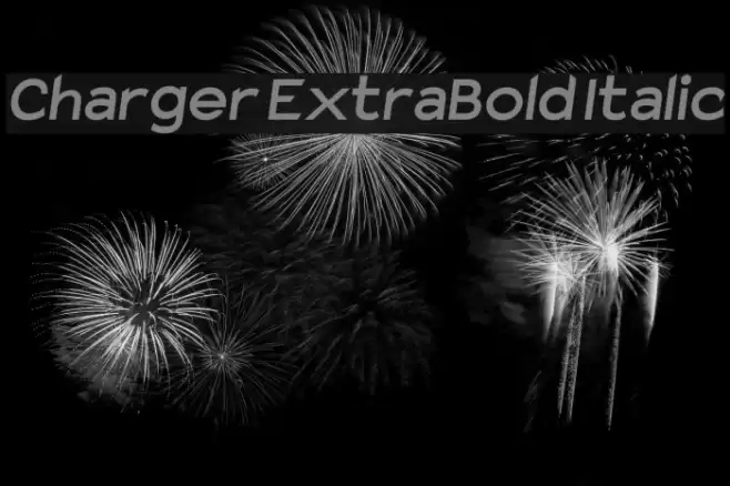 Charger ExtraBold Italic examples