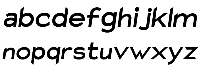 Charger ExtraBold Italic Font LOWERCASE