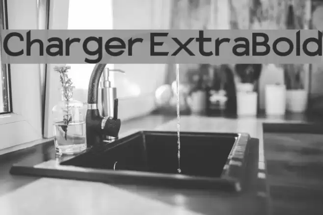Charger ExtraBold フォント examples