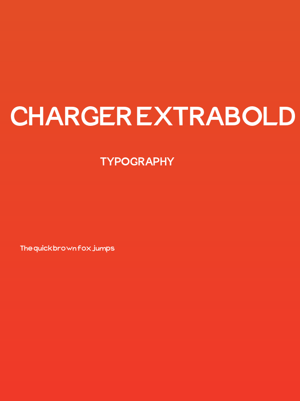 Charger ExtraBold Poster