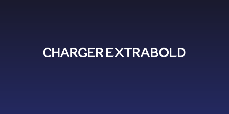 Charger ExtraBold Social Header