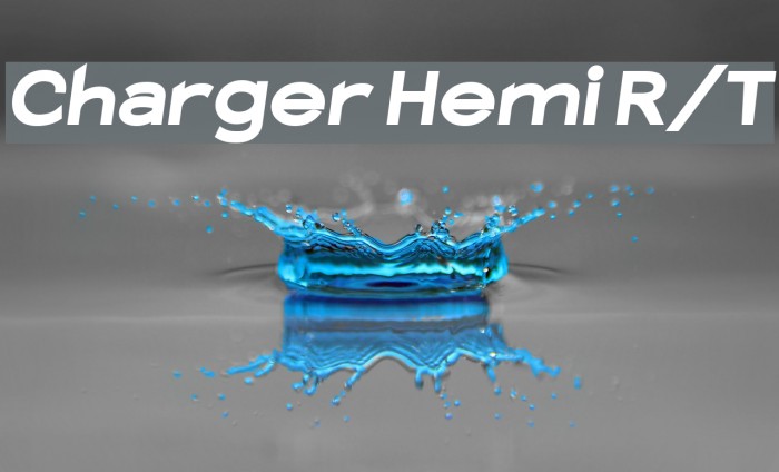 Charger Hemi R/T Font examples