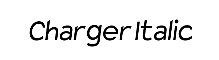 Charger Italic Font