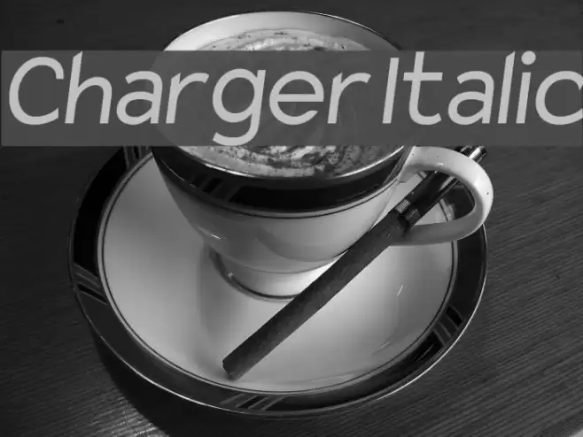Charger Italic examples