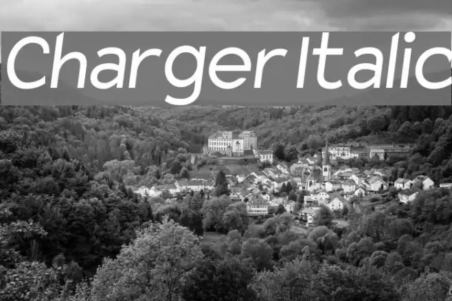 Charger Italic examples