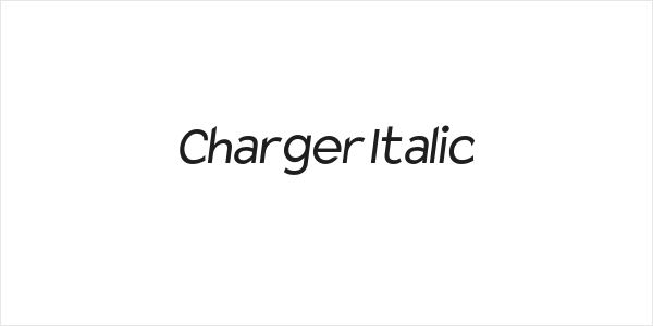 Charger Italic Logo