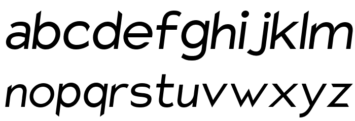 Charger Italic Font LOWERCASE