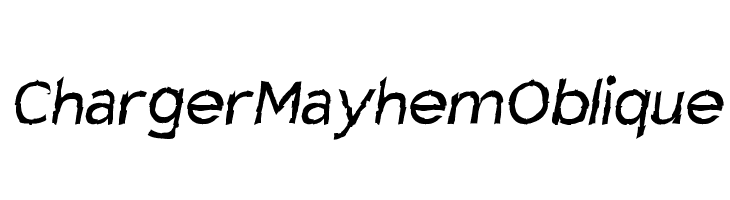 Charger Mayhem Oblique  नि: शुल्क फ़ॉन्ट्स डाउनलोड