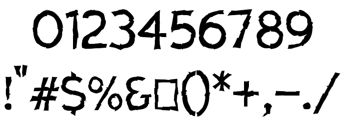 Charger Mayhem Font OTHER CHARS