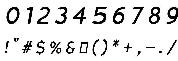 Charger Monospace Condensed Italic Font OTHER CHARS