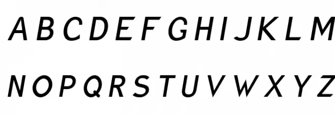 Charger Monospace Condensed Italic Шрифта ВЕРХНИЙ