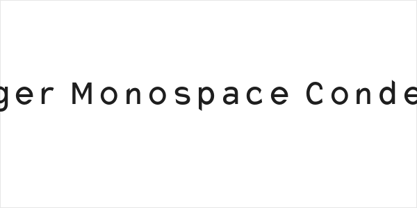 Charger Monospace Condensed Logo