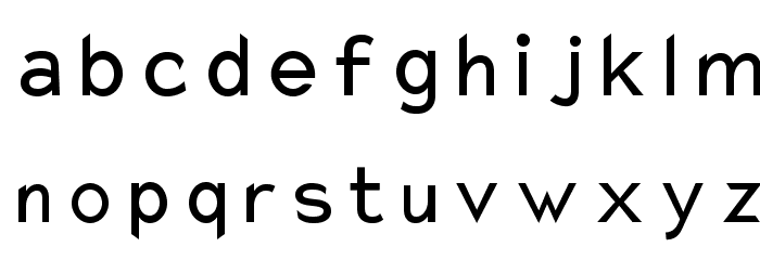 Charger Monospace Condensed Font LOWERCASE