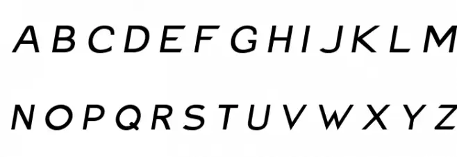 Charger Monospace Extended Italic Polices MAJUSCULES