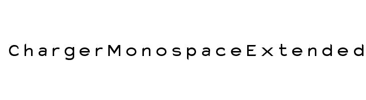Charger Monospace Extended  नि: शुल्क फ़ॉन्ट्स डाउनलोड