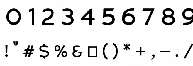 Charger Monospace Extended Font OTHER CHARS