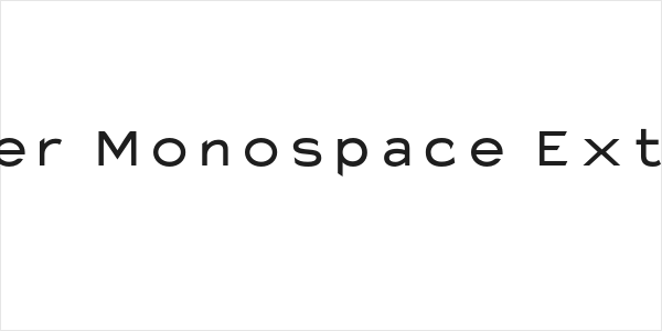 Charger Monospace Extended Logo
